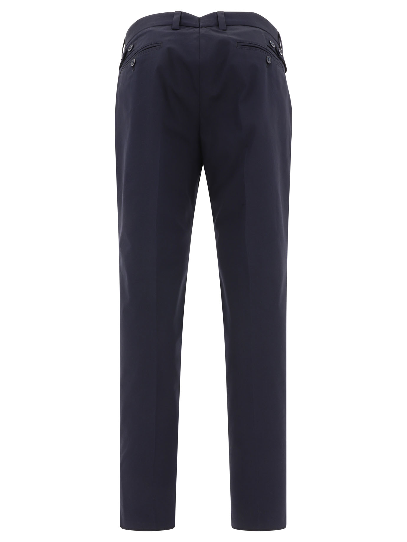 DOLCE & GABBANA Blue Trousers with button details